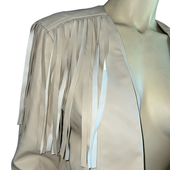 Lovers + Friends Cropped Y2K Western Fringe Festival Jacket . Size Medium. - Picture 5 of 8